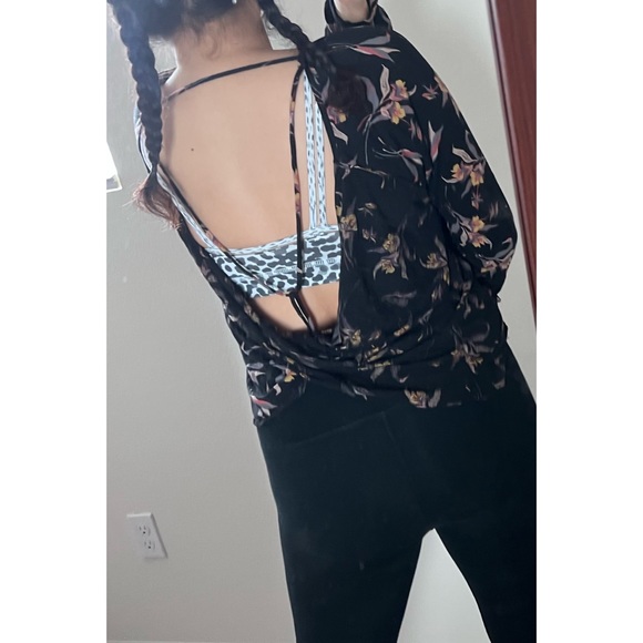 Free People Tops - Free People Elsa Open Back Jersey Blouse